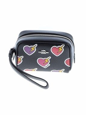 Coach Bolt Heart Pouch Wristlet NWOT